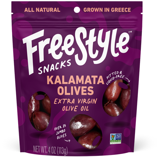 Kalamata Olives - Extra Virgin Olive Oil by Freestyle Snacks