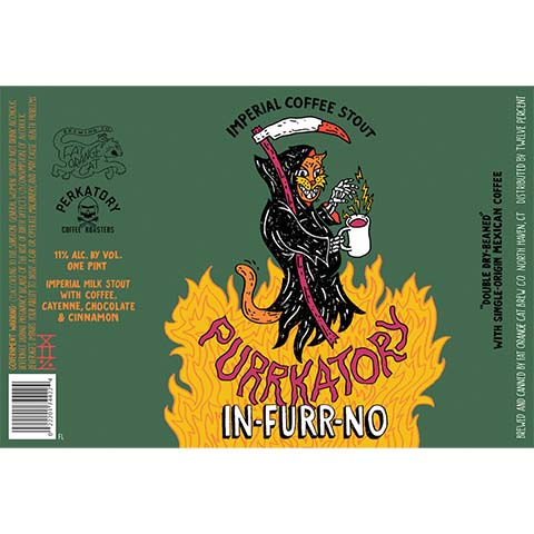 Fat Orange Cat Purrkatory In-Furr-No Imperial Milk Stout
