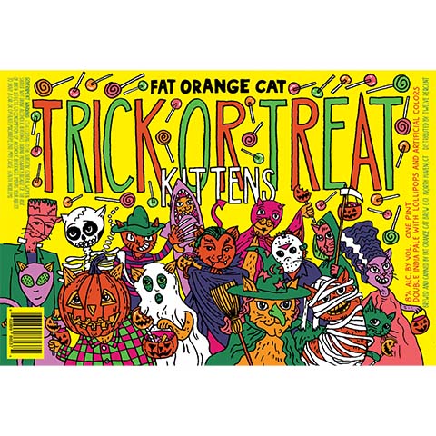 Fat Orange Cat Trick Or Treat Kittens DIPA (Lollipops)