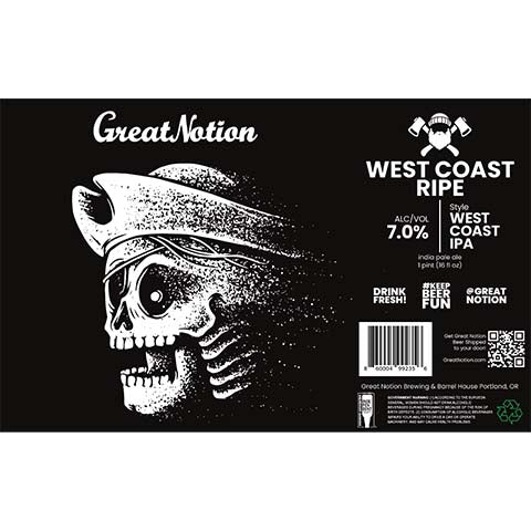 Great Notion West Coast Ripe IPA – CraftShack - Buy craft beer online.