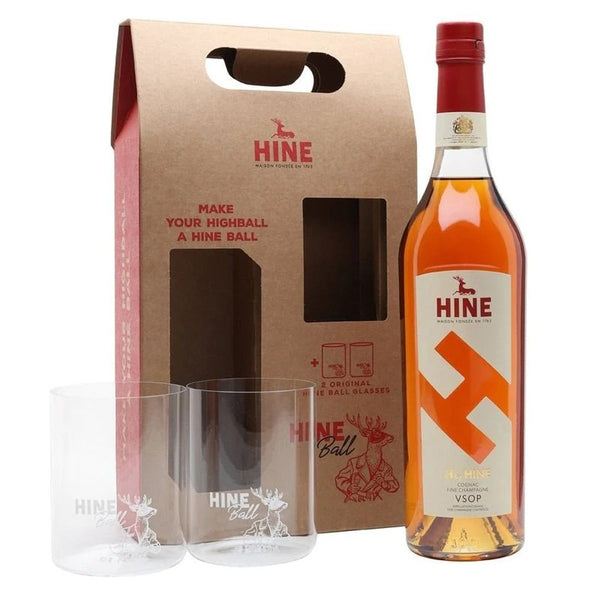 H by Hine V.S.O.P. Cognac with 2 Hine Ball Glasses – Buy Liquor Online