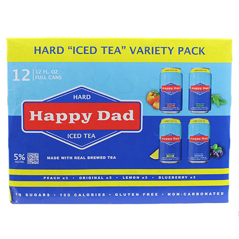 Happy Dad Half & Half Hard Iced Tea Variety - 12 Pack