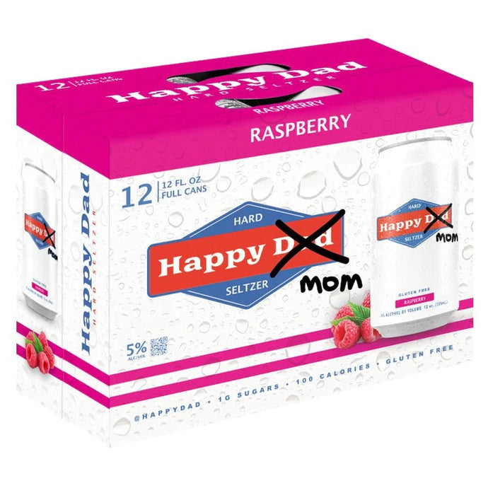 Happy Dad Hard Seltzer 'Happy Mom' Raspberry 12-Pack