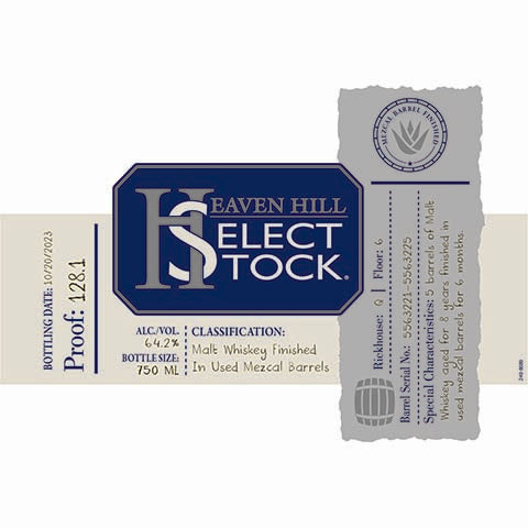 Heaven Hill Select Stock Whiskey
