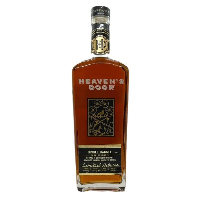 Heaven's Door Single Barrel Cask Strength Irish Whiskey Casks Finish Straight Bourbon Whiskey