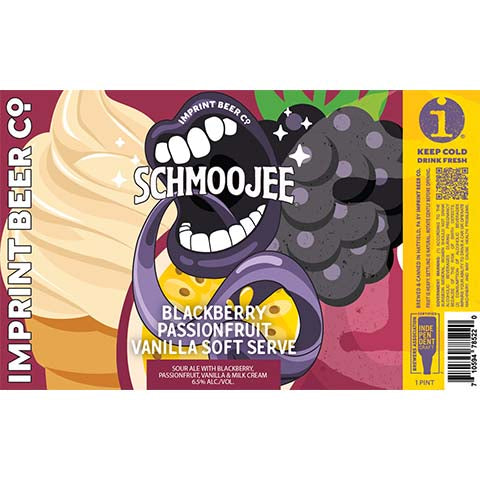 Imprint Schmoojee Blackberry Passionfruit Vanilla Soft Serve Sour