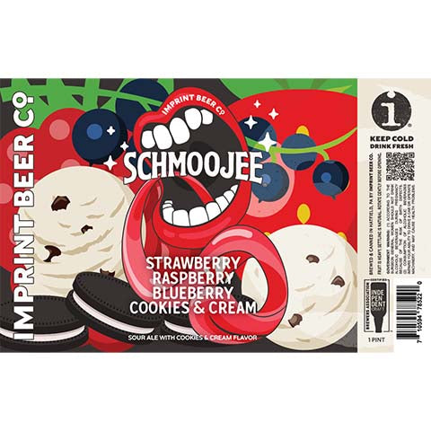 Imprint Schmoojee - Strawberry, Raspberry, Blueberry, Cookies & Cream Sour