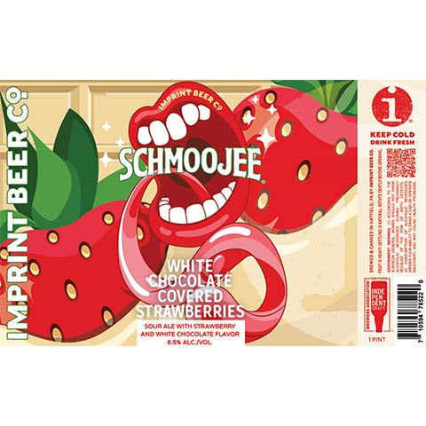 Imprint Schmoojee White Chocolate Covered Strawberries Sour