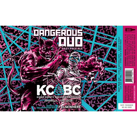 Kings County Brewers Collective Dangerous Duo Hazy Pale Ale