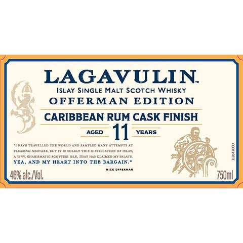 Lagavulin 11 Year Old Offerman Edition Caribbean Rum Cask Finish Scotch Whisky