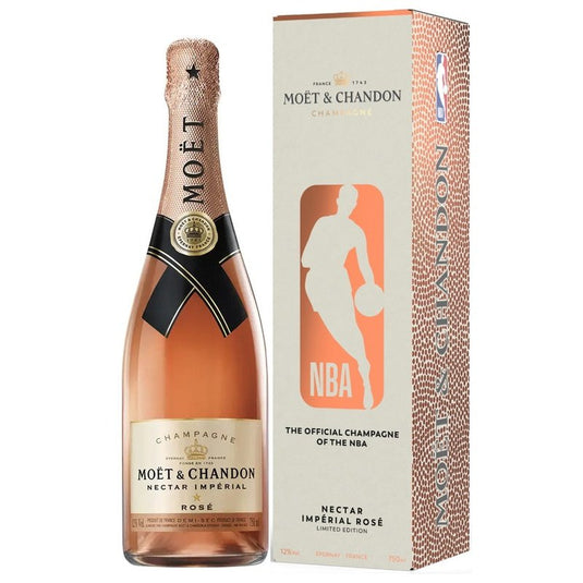 Moet & Chandon Nectar Imperial Rose Champagne NBA Gift Box