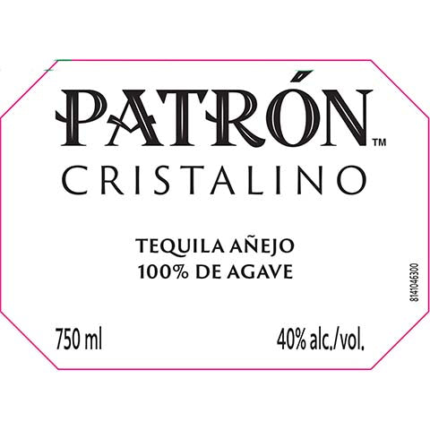 Patron Cristalino Anejo Tequila
