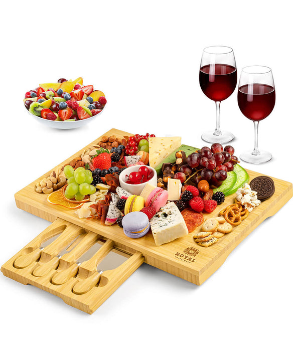 Cheese board with knives by Royal Craft Wood