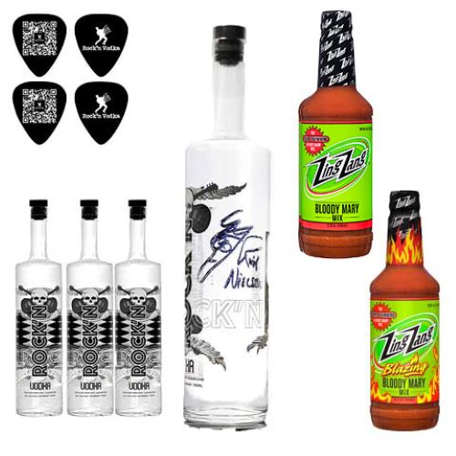 Rock'n Vodka Rick Nielsen Signed Bottle Only Gift Box Set