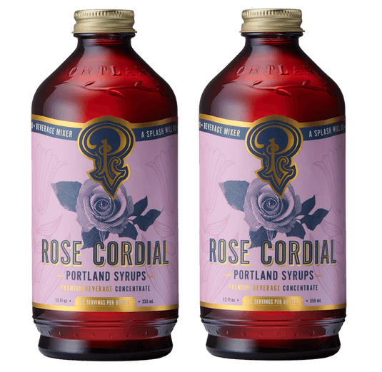 Rose Cordial Syrup two-pack by Portland Syrups