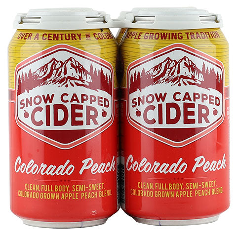 Snow Capped Colorado Peach Cider 4PK
