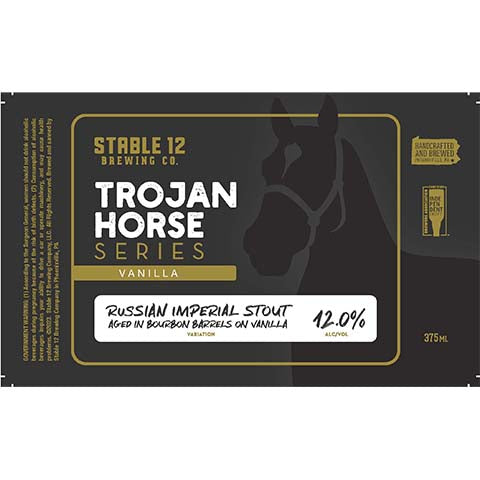 Stable 12 Trojan Horse Series Vanilla Imperial Stout