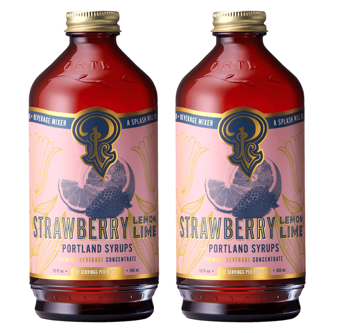 Strawberry Lemon-Lime Syrup two-pack by Portland Syrups
