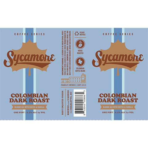 Sycamore Colombian Dark Roast Blonde Ale