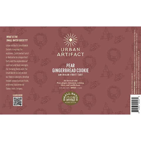 Urban Artifact Pear Gingerbread Cookie Sour