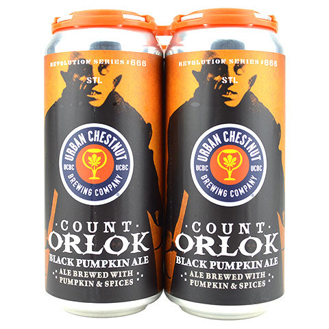 Urban Chestnut Count Orlok Black Pumpkin Ale 4PK