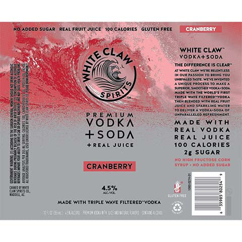 White Claw Cranberry