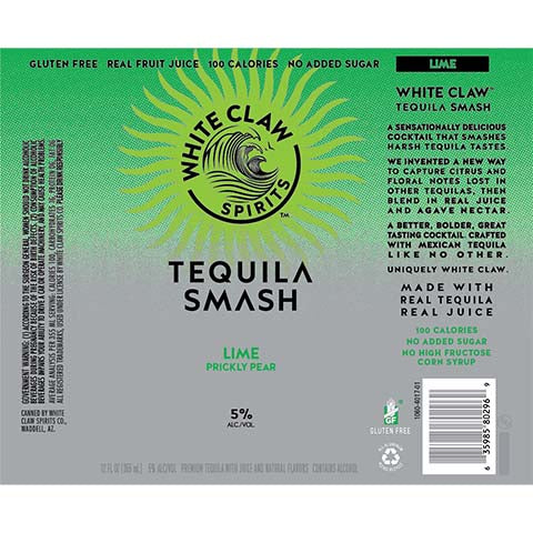 White Claw Lime Prickly Pear Tequila Smash
