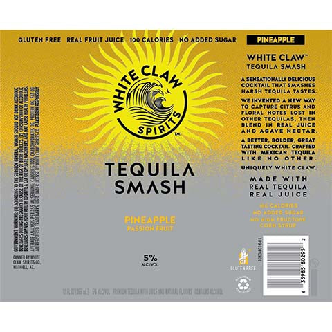 White Claw Pineapple Passion Fruit Tequila Smash