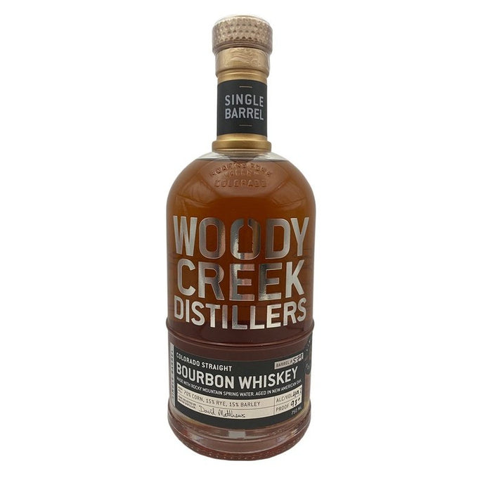 Woody Creek Cask Strength Colorado Straight Rye Whiskey