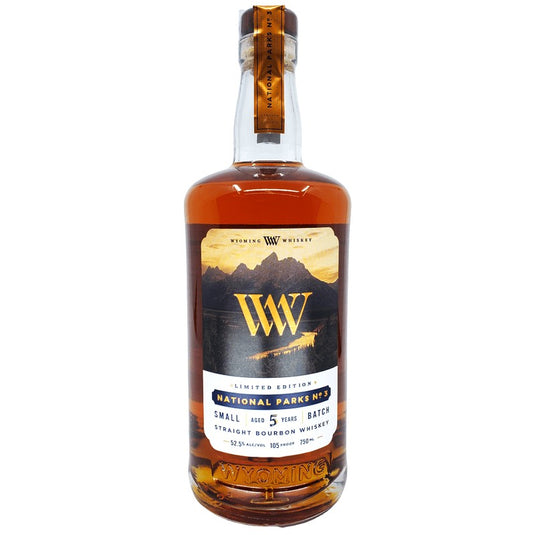 Wyoming Whiskey National Parks No. 3 Small Batch 5 Year Old Straight Bourbon Whiskey