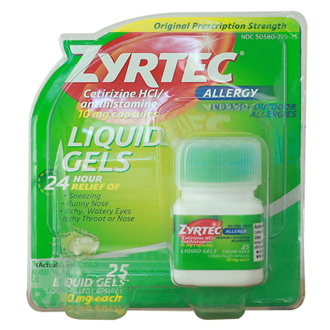 ZYRTEC® Allergy Relief Liquid Gels – CraftShack - Buy craft beer online.