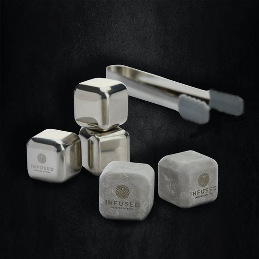 Silver Chilling Stones by Infused Barware