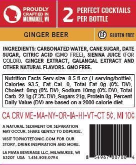 16 Pack Date Sugar Ginger Beer, 92 Points! by Top Note Tonic Store
