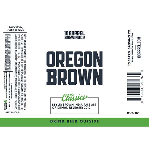 10 Barrel Oregon Brown IPA