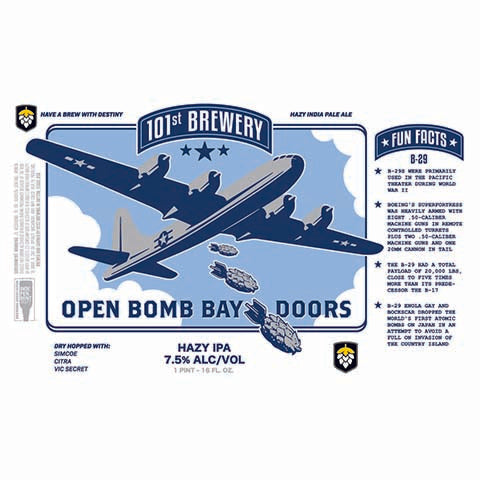 101st Open Bomb Bay Doors Hazy IPA