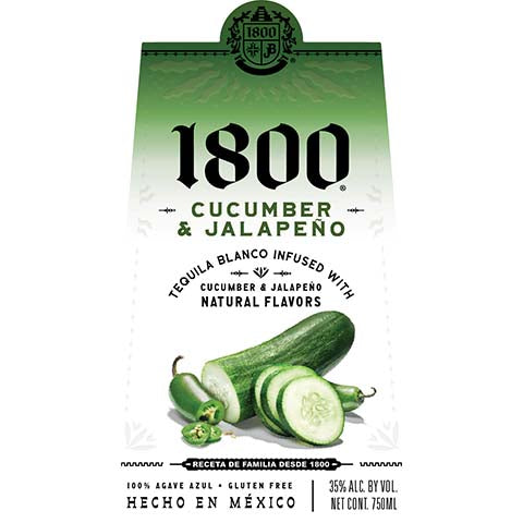 1800 Cucumber & Jalapeno Blanco Tequila