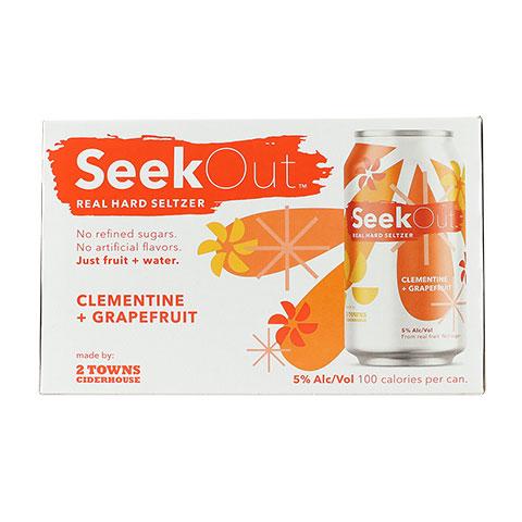 2 Towns SeekOut - Clementine + Grapefruit Seltzer