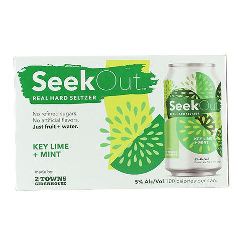 2 Towns SeekOut - Key Lime + Mint Seltzer