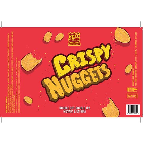 450 North Crispy Nuggets Double Dry DIPA