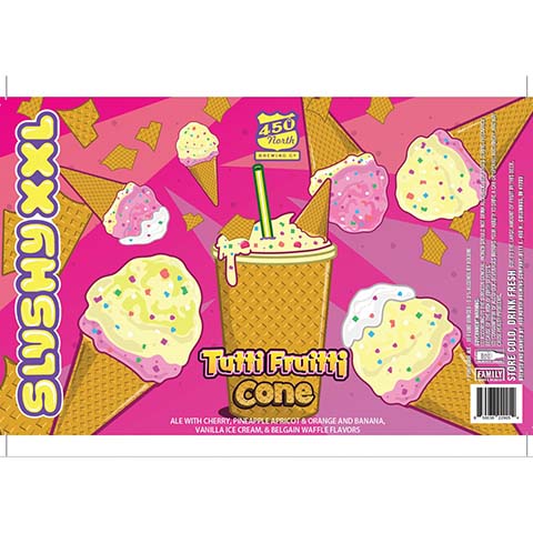 450 North SLUSHY XXL Tutti Fruitti Cone Sour