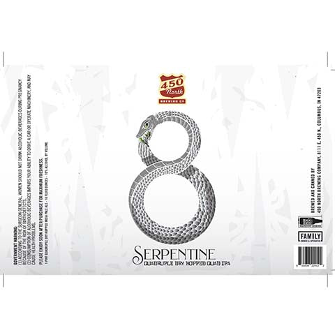 450 North Serpentine Quadruple Dry Hopped Quad IPA