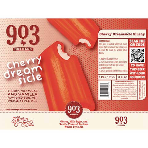 903 Brewers Cherry Dreamsicle Slushy Berliner Weisse Ale