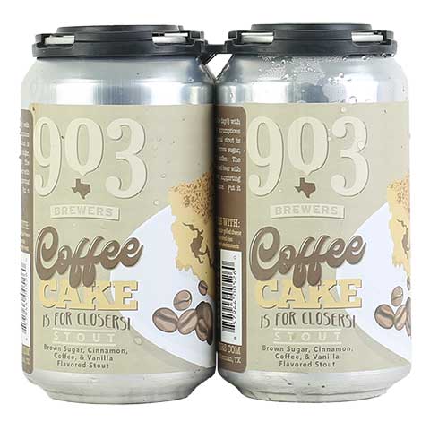 903 Brewers Coffee Cake is for Closers! Stout