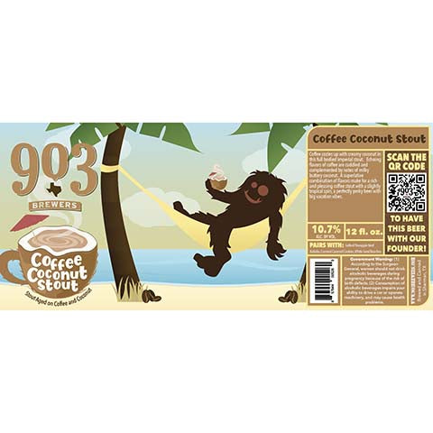 903 Brewers Coffee Coconut Stout