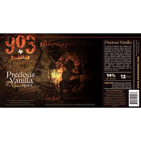 903 Brewers Precious Vanilla Stout