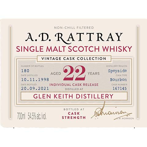 A-D-Rattray-Glen-Keith-Distillery-Aged-22-Years-Single-Malt-Scotch-Whisky-700ML-BTL