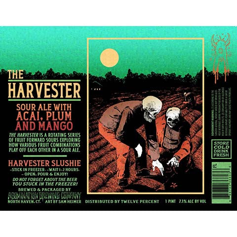 Abomination The Harvester Sour Ale (acai, plum, and mango)