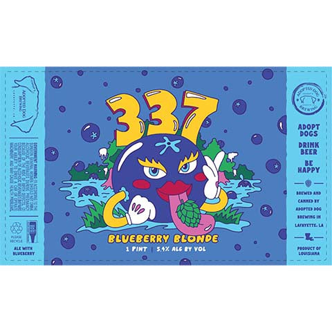 Adopted Dog 337 Blueberry Blonde Ale