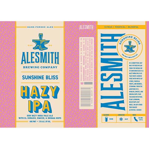 Alesmith Sunshine Bliss Hazy IPA