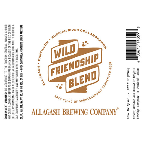 Allagash/Cantillon/Russian River Wild Friendship Blend